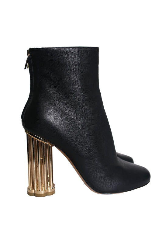 BOTINES SALVATORE FERRAGAMO CORIANO ANKLE BOOTS NEGROS