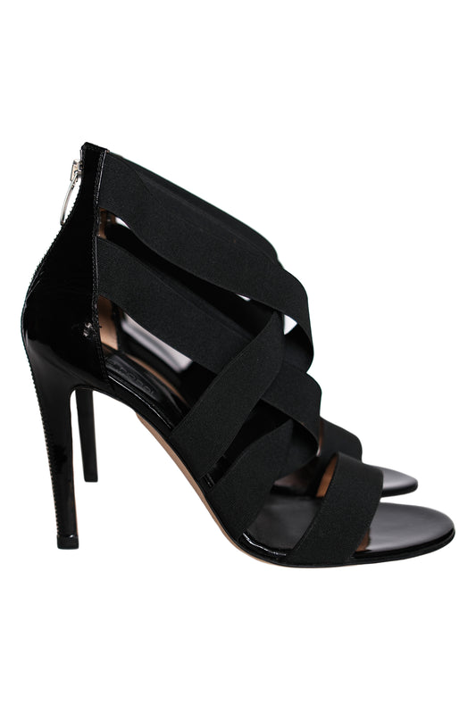 SANDALIAS TACÓN SERGIO ROSSI ELASTIC STRAPPY HIGH HEEL NEGRAS