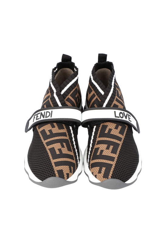 ZAPATILLAS DEPORTIVAS  FENDI TOBACCO ROCKOKO KNIT NEGRO