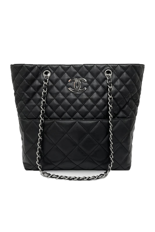 BOLSO CHANEL QUILTED LEATHER SHOPPER TOTE NEGRO - (SHW)